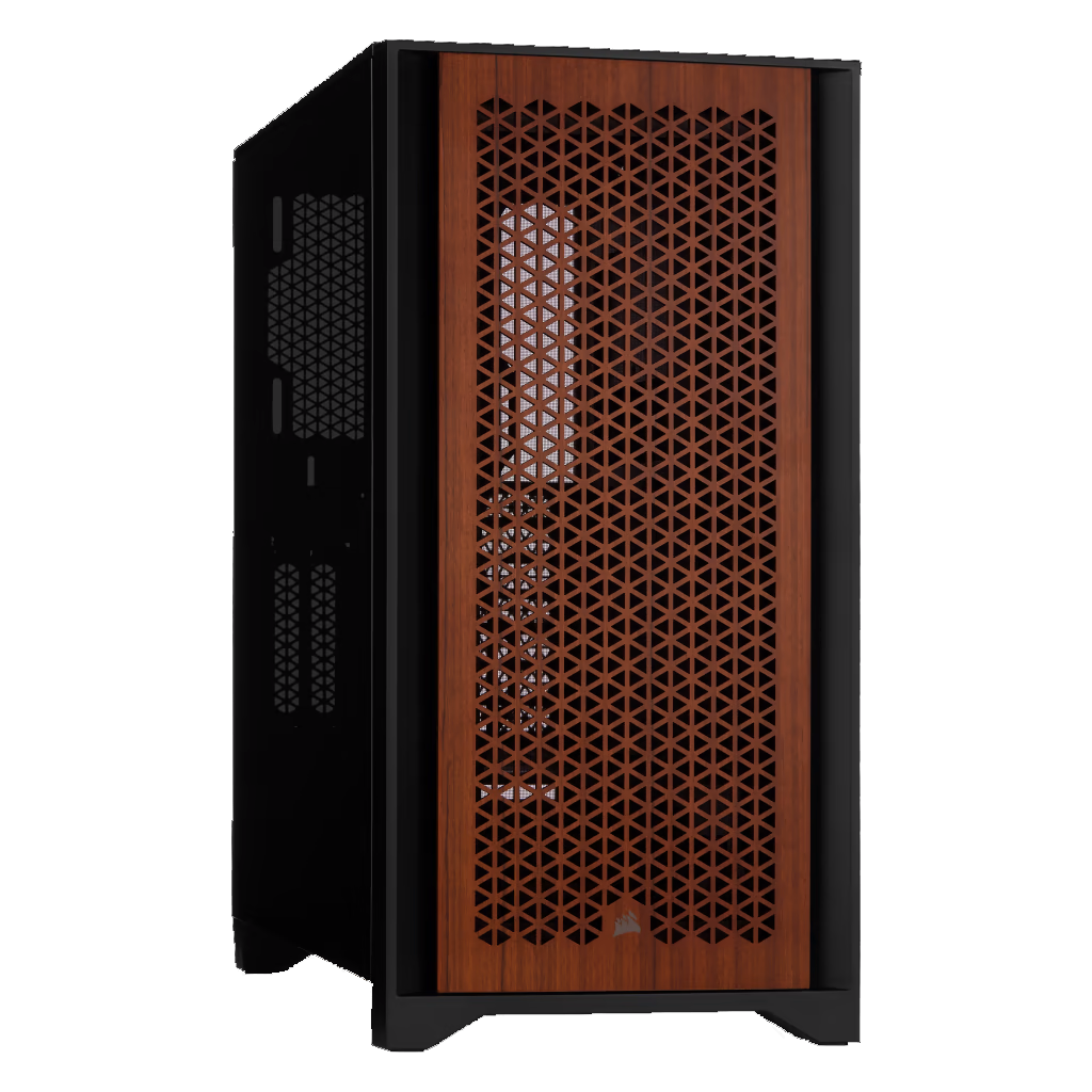 Corsair 4000D met Teak houten voorpaneel